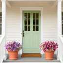Artificial Fake Pansy Flowers for Outdoor, 12 Pcs Faux Silk Pansies Flower for Spring Summer Decoration, UV Resistant Fake Plants for Outside Planter Porch Yard Patio Home Decor(Gradient Double Pink)
