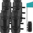 300LBS Canopy Weight Sand Bags Set of 4, Extra Large Heavy Duty SandBags for Canopy Tent Legs, Pop up Tent Gazebos Weights for Outdoor Umbrellas, Pergolas, Sunshades Patio Furniture, Black(No Sand)