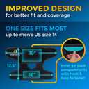 PhysioNatural Foot & Ankle Ice Wrap with 2 Cold Gel Packs  Great for Sprained Ankle, Achilles Tendon Injuries, Plantar Fasciitis, Bursitis & Sore Feet  Cold Therapy Pain Relief (XS-XL)