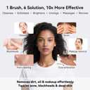 Electric Facial Cleansing Brush,Rechargeable Silicone Face Scrubber exfoliator,Face Wash Machine,3 Speeds,Waterproof, Exfoliating & Massage,for Women & Men Skincare