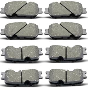 D908 D885 Front Rear Ceramic Brake Pads Set Fit For 2002 2003 2004 2005 2006 TOYOTA CAMRY (8 pcs)