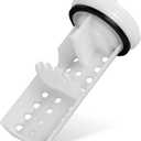 WH11X34741 Washer Drain Pump Filter for GE by BlueStars - Replaces WH23X10029 WH23X10027 AP7205454 4977949 PS16874133 EAP16874133 - Washing Machine Water Filter Replacement