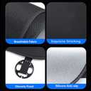 TOPABYTE Rear Car Seat Covers Custom Fit for Tesla Model Y 2025 2020-2024 Breathable Interior Seat Cushion Protector All Season Protection (Without Logo)