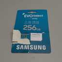 Samsung EVO Select microSDMemory Card + Adapter, 256GB microSDXC, Up-to 160 MB/s, 4K UHD, UHS-I, C10, U3, V30, A2, for Mobile Phone, Smartphones, Nintendo-Switch, and Tablets (MB-ME256SA/AM)