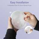 8PCS Flange Sizing Kit 19mm for 24mm Flanges/Shield, Silicone Flange Insert for Momcozy/Spectra/Medela Breast Pump, Breastfeeding Essential Kit for Moms(with Nipple Rulers and Storage Bag)