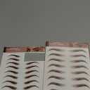 20 Sheets Eyebrow Tattoo Waterproof Eyebrow Sticker, 4D Hair Like Natural Fake Tattoo Eyebrows Peel Off Instant Transfers Brows Shaper Eyebrow Makeup Sticker for Women Girls, Variety Brown