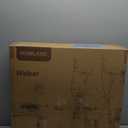 Upright Walkers for Seniors, Stand Up Rollator Walker with Adjustable Padded Armsupport & Seat, Folding Rolling Walker with 8'' Wheel Suitable for All Terrain, Red