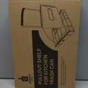 Pull Out Trash Can Under Cabinet Shelf - Under Sink Trash Can Pull Out Slider for 3040 Quart Cans Up to 125 lb - Cabinet Trash Can Pull Out Kit w/Garbage Bag Holder - (Can Not Included)