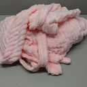 Yurhap Premium Robes for Women - Super Soft Cozy Fleece Womens Robe Plush Long Bathrobe (Large-X-Large, Light Pink)