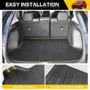 JTYZSM Trunk Mat for 2023-2026 Honda HRV Rear Cargo Mat All Weather Protector Cargo Liner for 2023 2024 2025 2026 HR-V Accessories