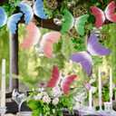 5 Pack Large 3D Paper Butterfly Decorations 15.7" and 11.8" Hanging Butterflies for Weddings, Baby Showers Themed Parties