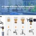 Fish Tank Vacuum Gravel Cleaner Gravel Vacuum for AquariumSiphon Aquarium Water Changer for Fish Tank with Four Faucet Adapter and Long Hose(30 Feet)