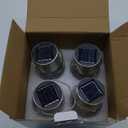 SOLPEX Hanging Solar Lights Outdoor, 8 Pack Decorative Cracked Glass Ball Light, Solar Powered Waterproof Globe Lighting, Hanging Globe Solar Lights for Garden, Yard, Patio, Lawn, Flower Bed (Warm White)