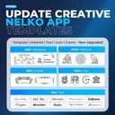 Nelko Label Maker Machine with Tape, PM220 Bluetooth Label Printer, 2 Inch Portable Thermal Printer for Small Business, Address, Logo, Clothing, Smart AI APP for iOS, Android & PC, White