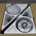 JSAITEE 52Inch Ceiling Fan with Lights and Remotes, Modern Smart Flush Mount Ceiling Fans,DC Reversible Motor, 3CCT Dimmable,Noiseless,Dual Finish, Brown 6 Speeds Ceiling Fan for Indoor/Outdoor