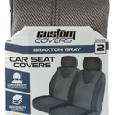 Custom Accessories Gray Bucket Low Back Seat Cover - 40407