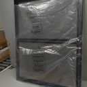 Fire Beauty Fireplace Screen with Hinged Doors, Powder Coated Steel Frame, Metal Mesh, Handcrafted Solid Steel,Decorative Design (L35xW28 inch)