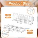 6PCS Stainless Steel Plate Organizer for Cabinet,Pot Lid Organizer Pot Lid Rack Holder Rest Storage for Cutting Boards,Bakeware,Cooling Racks,Pots & Pans,Serving Trays and Reusable Containers