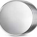 New Star Foodservice 51063 Restaurant-Grade Aluminum Pizza Pan, Baking Tray, Coupe Style, 20-Inch, Pack of 6