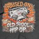 Raised ON Old School Graffiti Rap Hip HOP Tshirt Cassette T-Shirt M