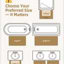 Color&Geometry Long Bathroom Rugs Runner 24x43, Extra Large- Upgrade Your Bathroom with Soft Thick White Bath Mat- Plush, Non Slip, Absorbent, Washable Microfiber Bath Runner Rug for Shower/Tub