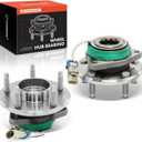 A-Premium 2 x Front Wheel Bearing Hub Assembly Compatible with Chevy Impala Monte Carlo Uplander, Buick Century LaCrosse Regal, Cadillac DeVille DTS, Pontiac Grand Prix, with ABS & 5-Lug 