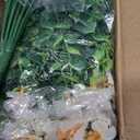 Artificial Flowers for Outdoor Indoor Garden Home Decoration, Faux Flower Daisy with Eucalyptus Leaves Fake Plants Greenery Boxwood Porch Patio