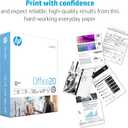 HP Papers | 8.5x11 Paper |Office 20 lb | 1 Ream - 500 Sheets | 92 Bright | Made in USA - FSC Certified | 112150R