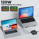 780W USB C Charger Block Fast 10-Port USB C Charging Station GaN PD 120W Laptop Charger Adapter for MacBook Pro/Air, DELL, iPad, iPhone, Samsung Galaxy Black