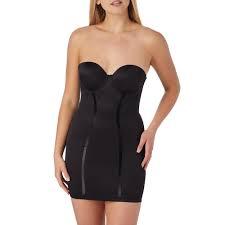 Women’s Convertible Slip With Built In Bra & Anti-Static Fajas Shapewear FL2304, Black 34C