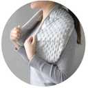 MAXTID Sensory Weighted Dual Texture Shoulder Wrap 4-Pounds for Adults (Gray)