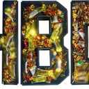 13.7" Black Cardboard Letters HBD for Charcuterie, Large Fillable Candy Gift Box  Hollow Gift Tray for Cupcakes, Candies & Birthday or Anniversary Decorations