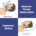 Positional Pillow - Anti-Snoring Memory Foam Pillow - Ideal for Throat Related Snoring Relief & Supports Healthy Side Sleep Positioning