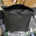 SoloToo Outdoor Round Table Cover Waterproof UV-Resistant for 36 Inch Diameter Patio Tables - Heavy Duty Weatherproof Table Top Protector with Elastic Hem (Black)