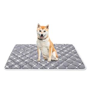 Bubble bear Dog Crate Mat - Ultra Soft, Washable & Anti-Slip Kennel Pad for Small/Medium/Large Dogs, Dark-Hued to Hide Stains (30"x19"), Gray