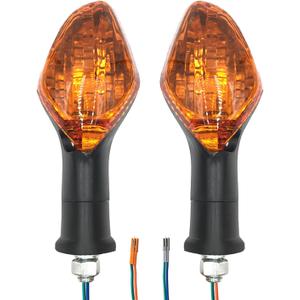 2Pcs Motorcycle Turn Signals Indicator Light Compatible with Honda NC700 NC750 CTX700 CBR500 CBR650 MSX125 CMX300 CB400F 650F CBR650F CRF250L Motorcycle Winker Indicator (Amber)