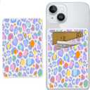 Phone Wallet, Leopard Pattern, Faux Leather, 2-Card Slot, Magnetic Closure, Unisex-Adults