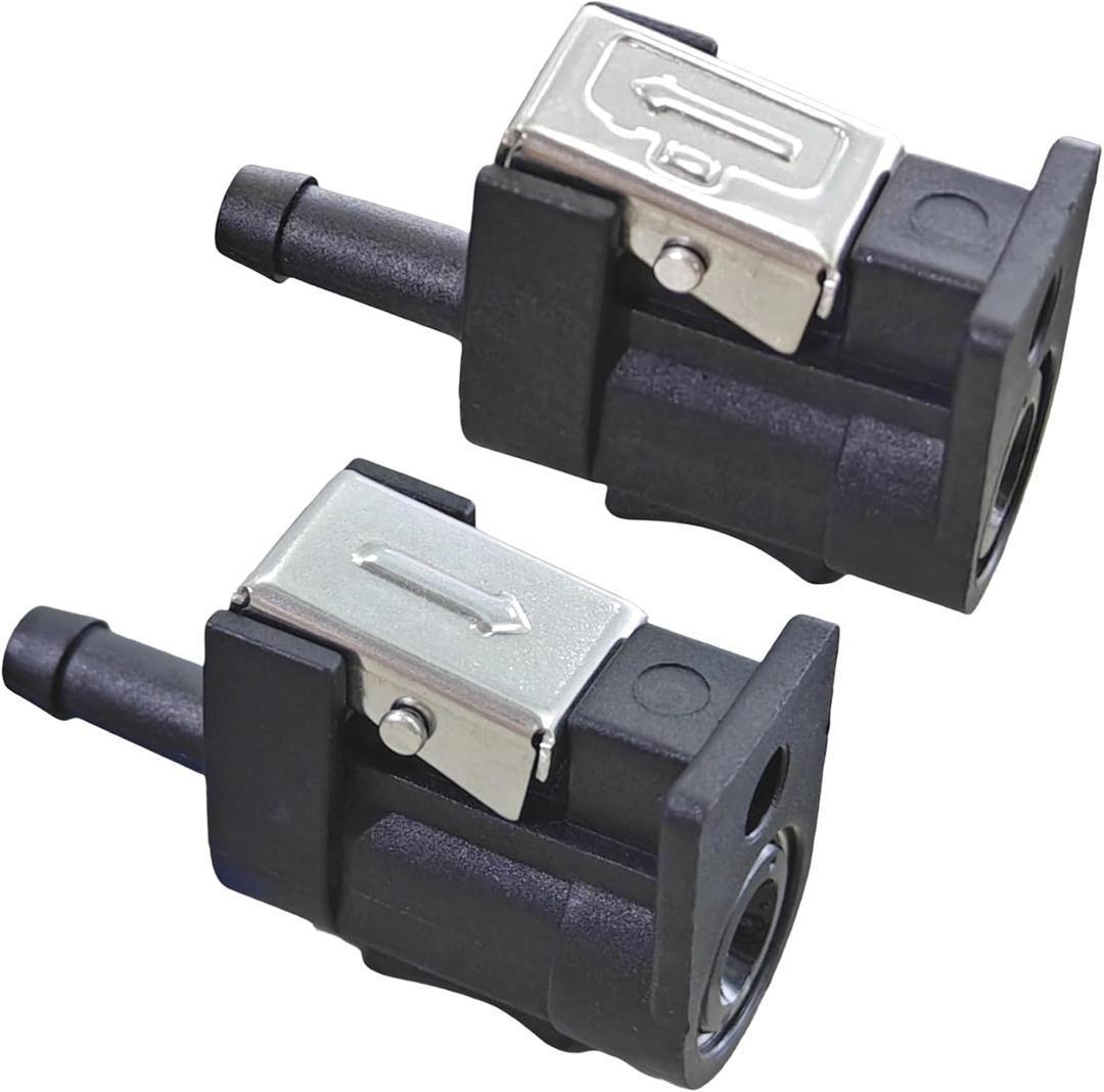 6MM Fuel Line Connector Kits for Yamaha 6-90 HP Outboard Engine Side and Tank Side Female 6Y1-24305 6G1-24305