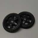 2 Pack Shopping Cart Wheels Replacement 5 inch Dia Rubber Foam Wheel Repair for Grocery Carts Folding Rolling Bag Bowling Ball Laundry Trolley Dolly Garbage Trash Can