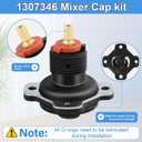 1307346 Mixer Cap Sp Kit and GP800820 Pressure Balancing Unit Cartridge Compatible with Kohler Shower Valve, Shower Cartridge Repair Kit for Rite-Temp and K-304 Shower Valve, Retro, Small