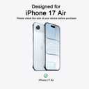 Magnetic for iPhone 17 Air Phone Case, [Compatible with MagSafe], Screen Protector X1, [Military Grade Drop Protection],Matte Finish,Slim,Shockproof,Protective (Black Magnetic, iPhone 17 air)