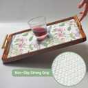 Shelf and Drawer Liner for Kitchen Cabinet Non-Adhesive Strong Grip Floral Shelf Liners Non-Slip Drawer Liner Waterproof Easy Install Cabinet Liner for Drawers Cupboard Table Shelves 12IN10FT (11.8"W x 118.1"L, Butterfly)