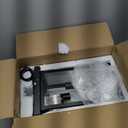 LOUSACE Large Outdoor Pendant Light Fixtures 3 Lights Black Outdoor Chandelier Ceiling Hanging Exterior Porch Light Fixtures, Exterior Hanging Lantern Light for Porch Entryway Balcony