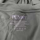 PUMIEY Women's Long Sleeve T Shirts Scoop Neck Slim Fit Going Out Tops Double Lined Basic Tee Smoke Cloud Collection, 2XL