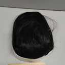 Rugelyss Short Black Wig with Bang Retro Bouffant Beehive Wigs fits 80s Costume or Halloween Party