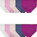 Fruit of the Loom womens Breathable Underwear, Moisture Wicking Keeps You Cool & Comfortable 
10 Pack - Pink/ Cream/ Blue, 11 US