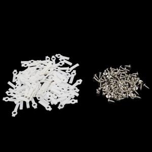 Sscon 100Pcs LED Strip Light Mounting Bracket LED Light Clips for 10mm Width White
