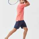 Men's Athletic T-Shirts Moisture Wicking Cool Running Short Sleeve Tee Gym Tennis Workout Hiking Cationic (XXL)
