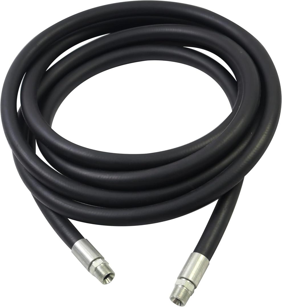 Sachiel 1 Inch (25mm) ID US NPT Thread Fuel Line Hose 13 FT NBR Rubber Fuel Transfer Hose High Pressure 300PSI for Gasoline, Biodiesel, Diesel, Kerosene