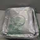 Aluminum Pans With Lids 9x13 [10 Sets] Aluminum Foil Pans Trays With Lids - Half Size Tin Foil Disposable Pans For Baking, Roasting, Cake Serving Dishes, Catering Supplies, Steam Table Chafing